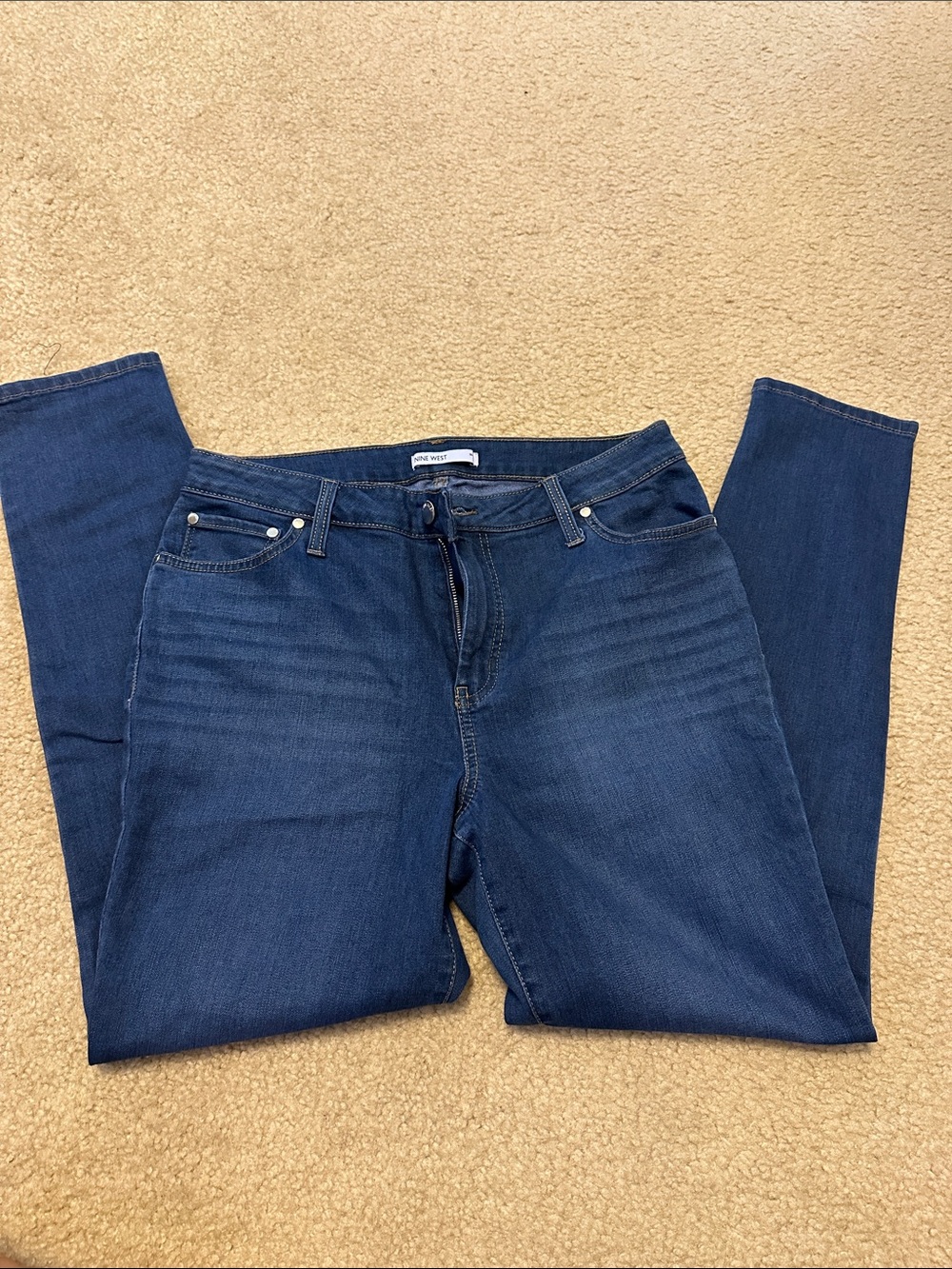 Nine West Skinny Jeans in Dark Blue Denim
